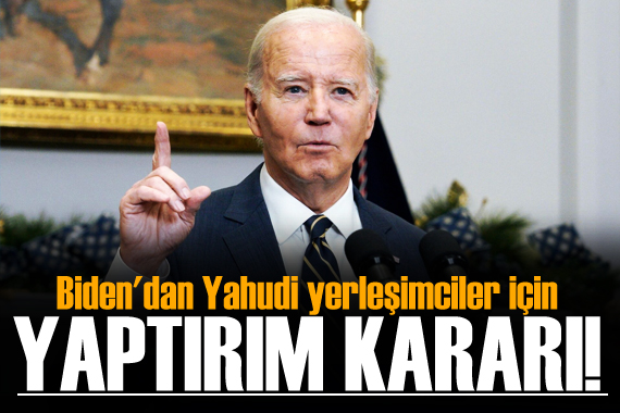 ABD den Yahudi yerleşimciler için yaptırım kararı!