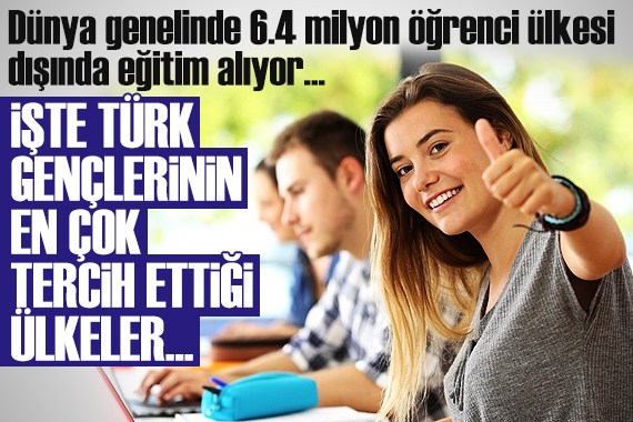 6.4 milyon öğrenci ülkesi dışında eğitim alıyor! Türk gençleri Almanya ve İtalya yı tercih ediyor
