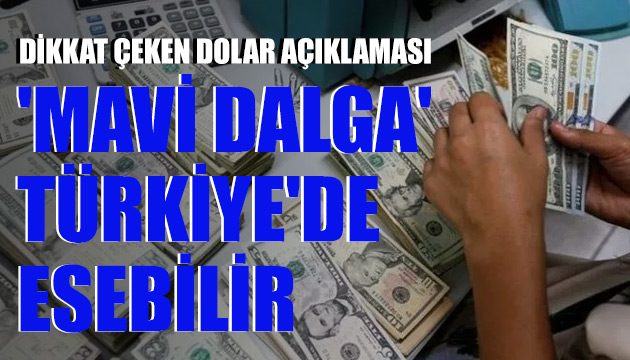 Dolar da  Mavi dalga  Türkiye de esebilir