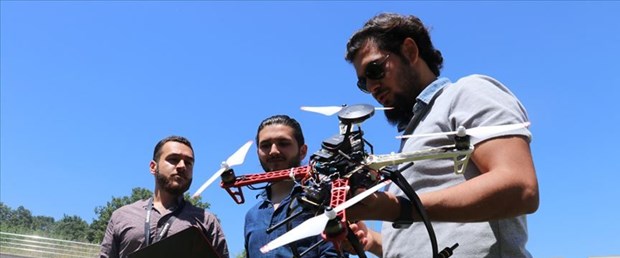 Bolu da öğrenciler drone yaptı