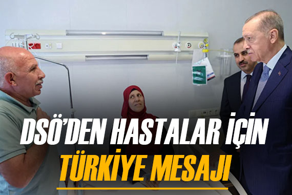 DSÖ den Gazzeli kanser hastaları için Türkiye açıklaması