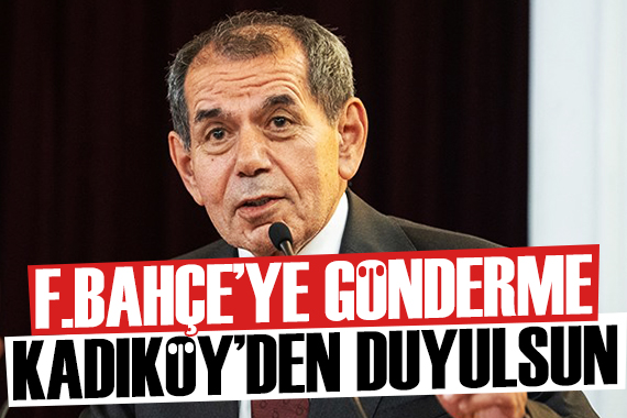 Dursun Özbek ten Fenerbahçe ye gönderme