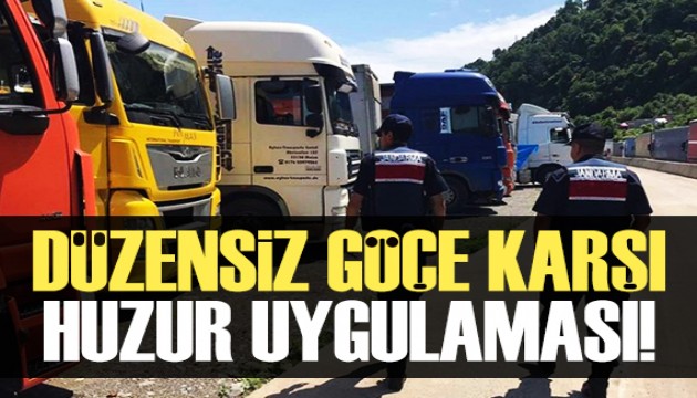 Düzensiz göçe karşı 'huzur' uygulaması