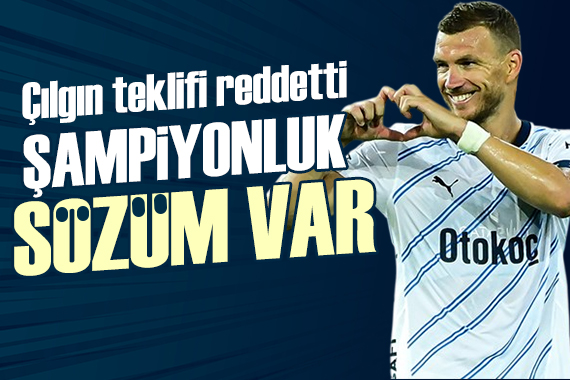 Dzeko dev teklifi düşünmeden reddetti: Şampiyonluk sözüm var...