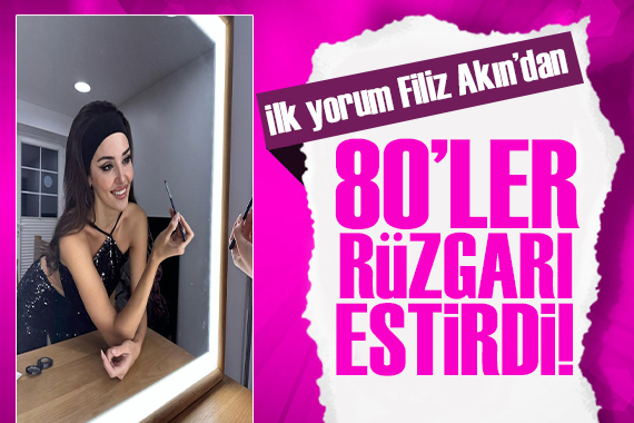 Hande Erçel in 80 ler tarzı çok beğenildi