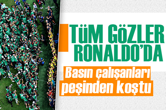 Tüm dünya yine Cristiano Ronaldo nun peşinden koştu!