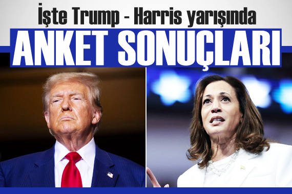 ABD deki anketlere göre, Harris ve Trump seçim yarışında başa baş gidiyor