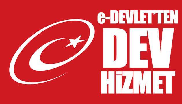 e-Devlet ten dev hizmet