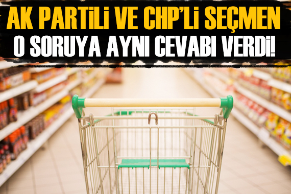 AK Partili ve CHP li seçmen o soruya ortak yanıt verdi!