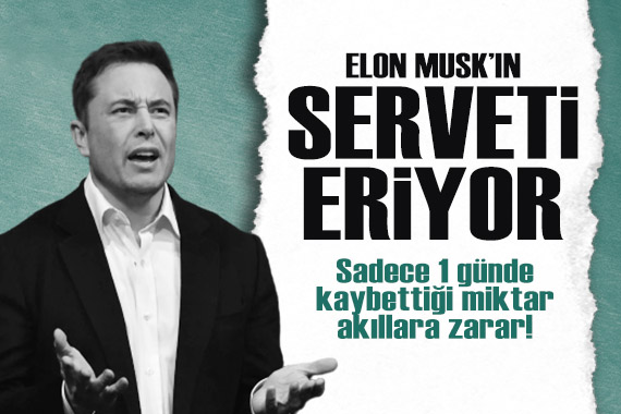 Elon Musk ın serveti resmen eriyor! Sadece 1 günde bakın ne kadar kaybetti...