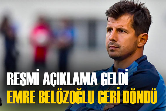 Emre Belözoğlu, yeniden Süper Lig de! İmzalar atıldı