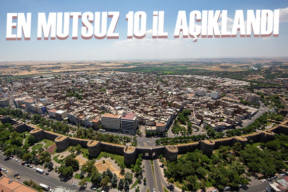 Türkiye nin en mutsuz 10 ili açıklandı
