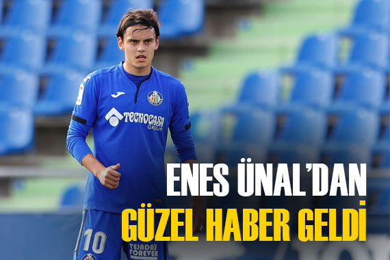 Milli futbolcu Enes Ünal dan güzel haber