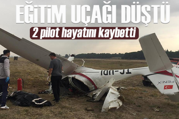 Bursa da eğitim uçağı düştü: İki pilot hayatını kaybetti