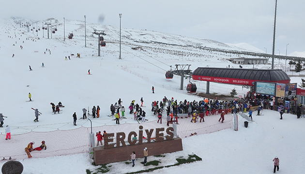 Erciyes e 70 bin ziyaretçi geldi
