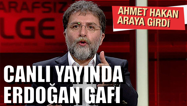 Canlı yayında Erdoğan gafı