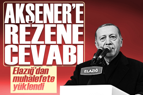 Cumhurbaşkanı Erdoğan, Elazığ dan muhalefete yüklendi