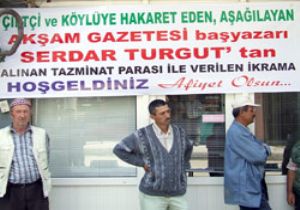 Köylüye Serdar Turgut Pilavı