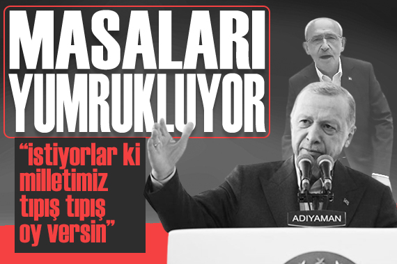 Cumhurbaşkanı Erdoğan deprem bölgesinde:  Dün kalp yapıyordu, bugün masaları yumrukluyor 