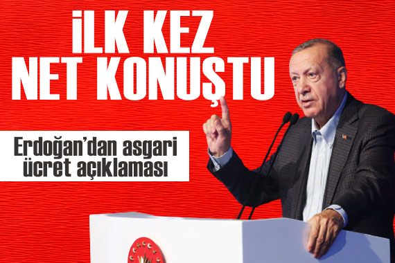 Cumhurbaşkanı Erdoğan dan asgari ücret açıklaması: Bir kez yapılacak zamla bu iş biter!