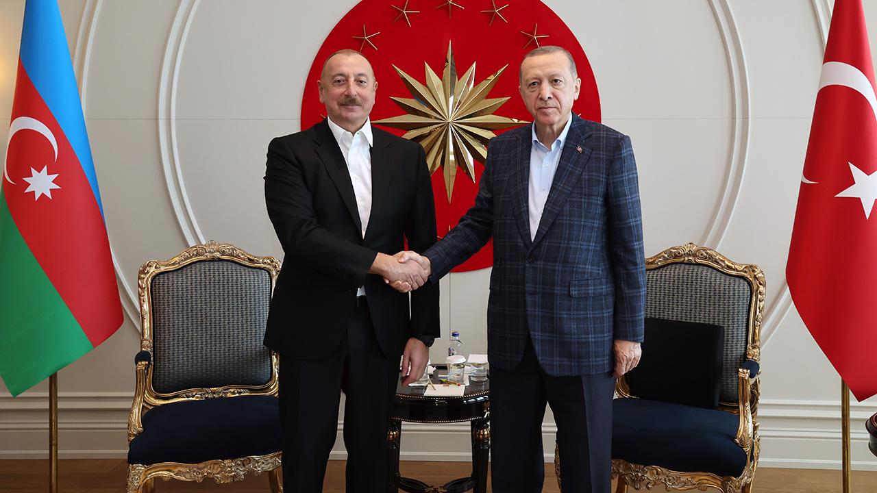Cumhurbaşkanı Erdoğan,  Aliyev ile görüştü