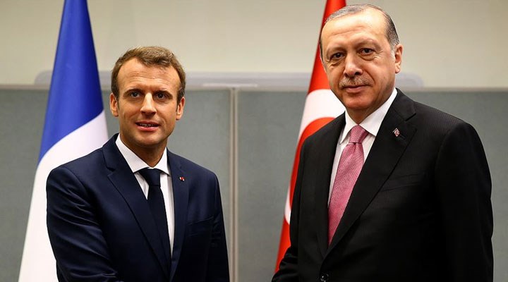 Erdoğan, Fransa Cumhurbaşkanı Macron ile görüştü