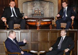 RUSYA’DA BARIŞ DİPLOMASİSİ… ERDOĞAN PUTİN VE MEDVEDEV LE GÖRÜŞTÜ