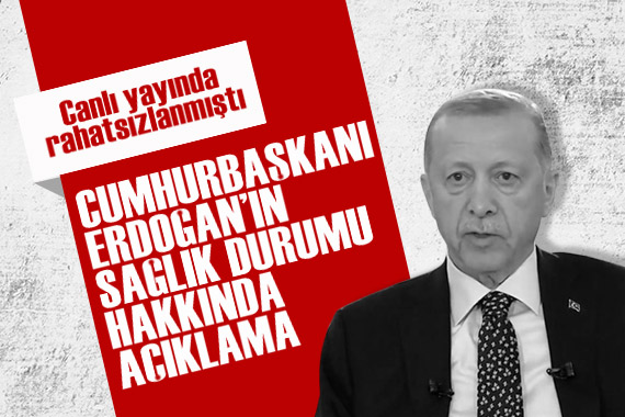 Katıldığı canlı yayın yarıda kesilmişti... Cumhurbaşkanı Erdoğan ın sağlık durumu hakkında açıklama!