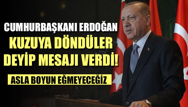 Cumhurbaşkanı Erdoğan: baskıya boyun eğmeyeceğiz