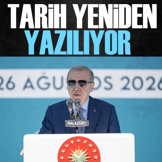 Cumhurbaşkanı Erdoğan'dan Malazgirt'te net mesaj: Bölgemizde tarih yeniden yazılıyor