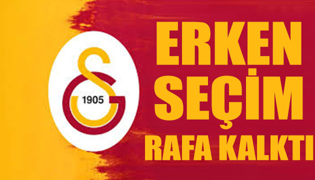 Erken seçim rafa kalktı