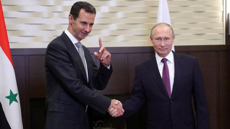 Putin den Esad a,  Yanınızdayız 