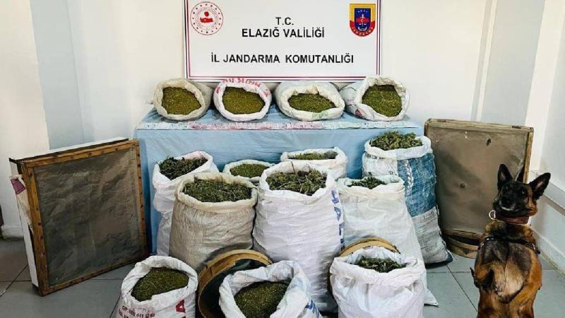 Elazığ da 241 kilo esrar ele geçirildi