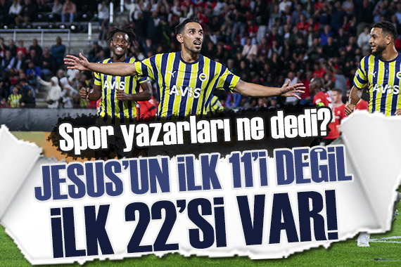  İlk 11 i değil, ilk 22 si var Jesus un 