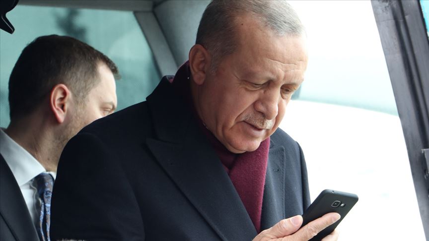 Erdoğan ilk Telegram mesajını paylaştı
