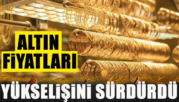 Altın fiyatları yükselişini sürdürdü