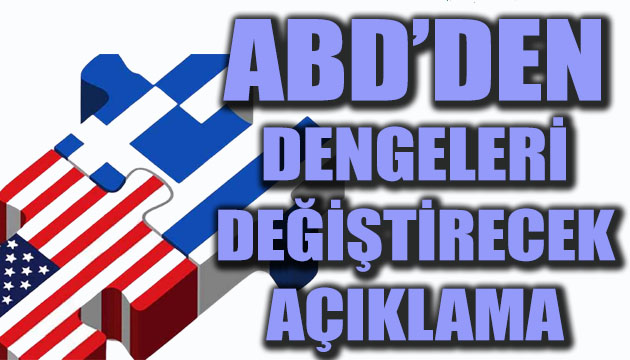 ABD den dengeleri değiştirecek açıklama