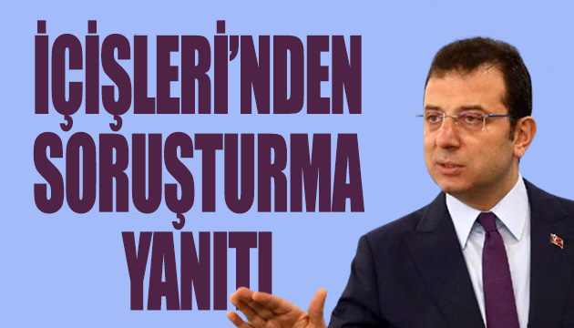İçişleri nden soruşturma açıklaması
