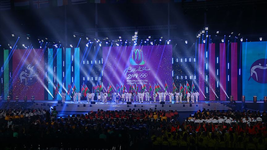 Bakü de Avrupa Gençlik Olimpik Yaz Festivali coşkusu