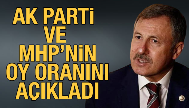 GP li Özdağ, AK Parti ve MHP nin oy oranını açıkladı