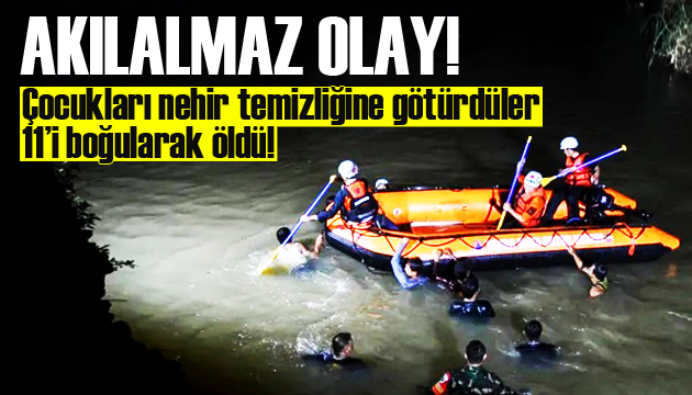 Endonezya’da akılalmaz olay: 11 çocuk boğuldu