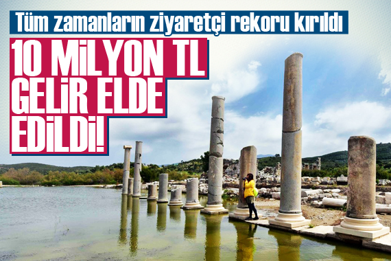 Patara da tüm zamanların ziyaretçi ve gelir rekoru