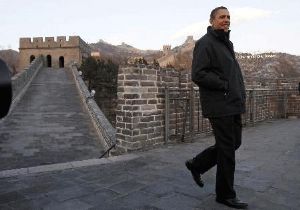 Çin Seddi Obama yı Büyüledi 