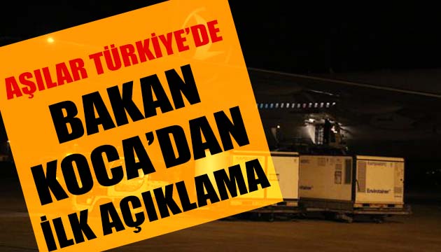 Bakan Koca dan aşı açıklaması