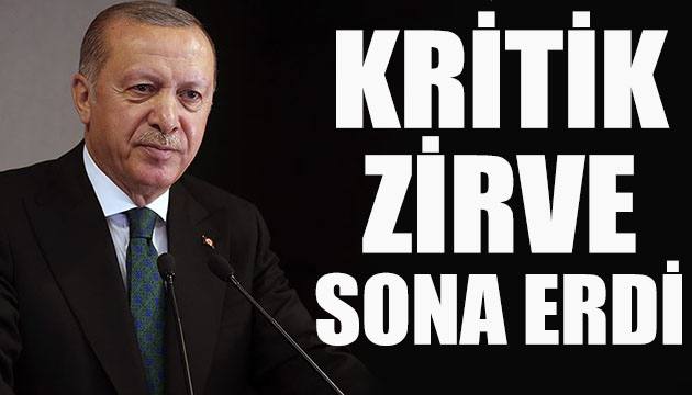 Kritik görüşme sona erdi