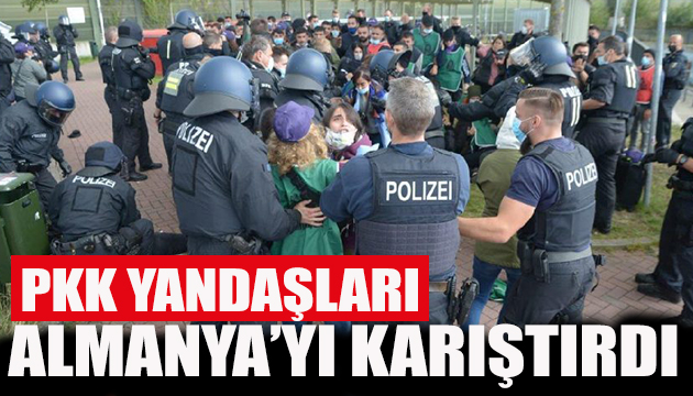 PKK yandaşları Almanya yı karıştırdı