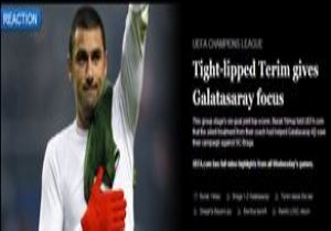 Galatasaray UEFA nın Manşetinde!