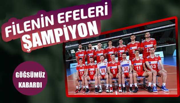 A Milli Erkek Voleybol Takımı şampiyon oldu!