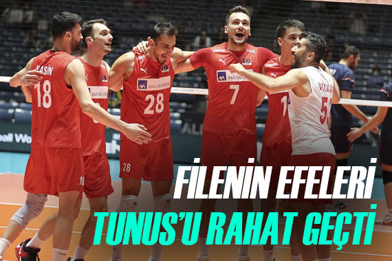 Filenin Efeleri, son maçında Tunus a set vermedi