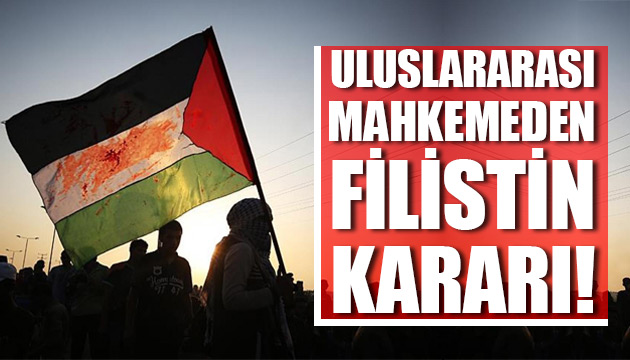 Uluslararası mahkemeden Filistin kararı